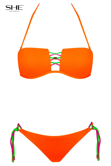 ANABELL strój kąpielowy Pomarańczowy - stroje kąpielowe - SHE