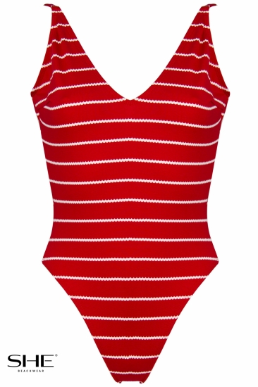 CLAUDIA strój kąpielowy Czerwony - stroje kąpielowe - SHE