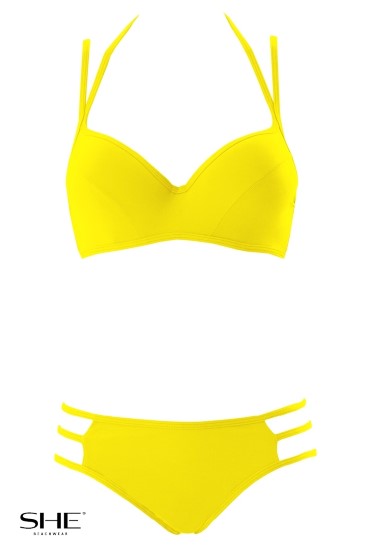 MINDY strój kąpielowy Żółty - stroje kąpielowe - SHE