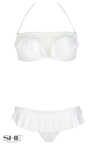 APRIL  strój kąpielowy Biały - stroje kąpielowe - SHE