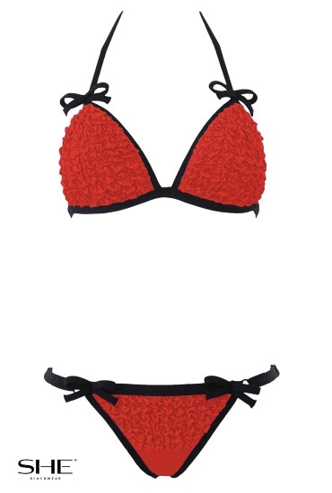 ABBY swimsuit wild strawberry - SHE swimsuits