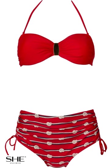 BENITA strój kąpielowy Czerwony - stroje kąpielowe - SHE
