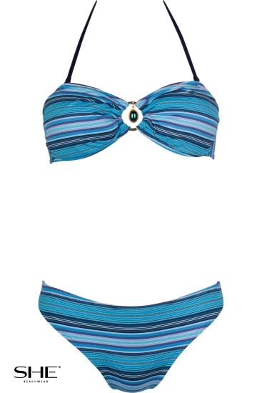 CANDY strój kąpielowy Niebieski - stroje kąpielowe - SHE