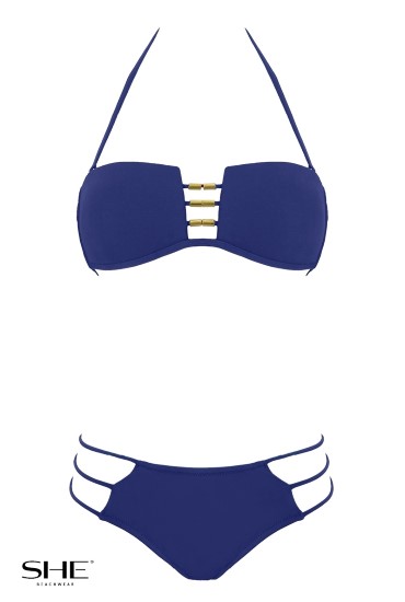 DALIA swimsuit navy blue - SHE swimsuits