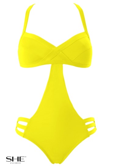 FANNY swimsuit yellow - SHE swimsuits
