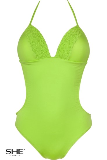 NADINE strój kąpielowy  Zielony - stroje kąpielowe - SHE