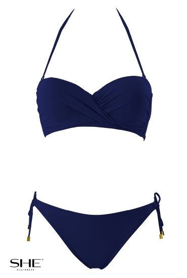 SELENA swimsuit navy blue - SHE swimsuits